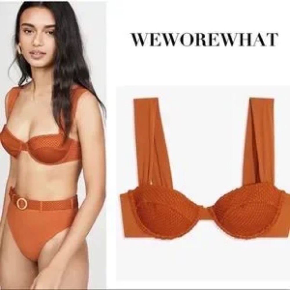 WeWoreWhat Rust Orange
Crochet Claudia Bikini Top S